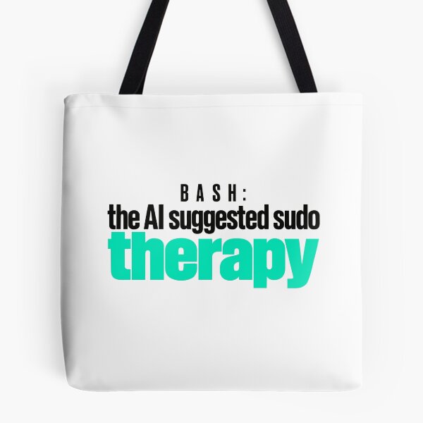 Item preview, Funny Programmer Sudo Therapy Typographic Design designed and sold by ThreadQuirk.