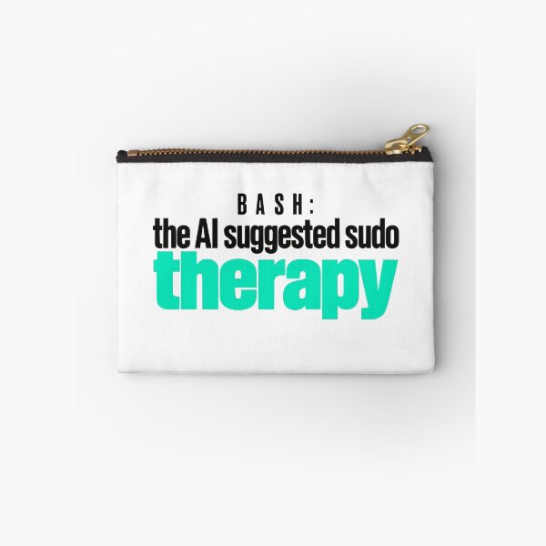 Item preview, Funny Programmer Sudo Therapy Typographic Design designed and sold by ThreadQuirk.