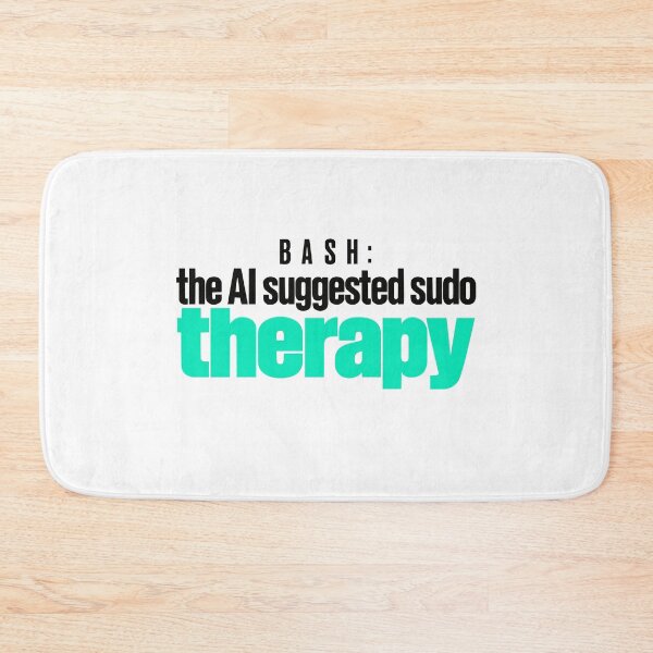 Item preview, Funny Programmer Sudo Therapy Typographic Design designed and sold by ThreadQuirk.