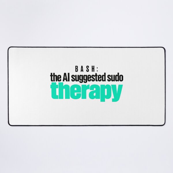 Item preview, Funny Programmer Sudo Therapy Typographic Design designed and sold by ThreadQuirk.