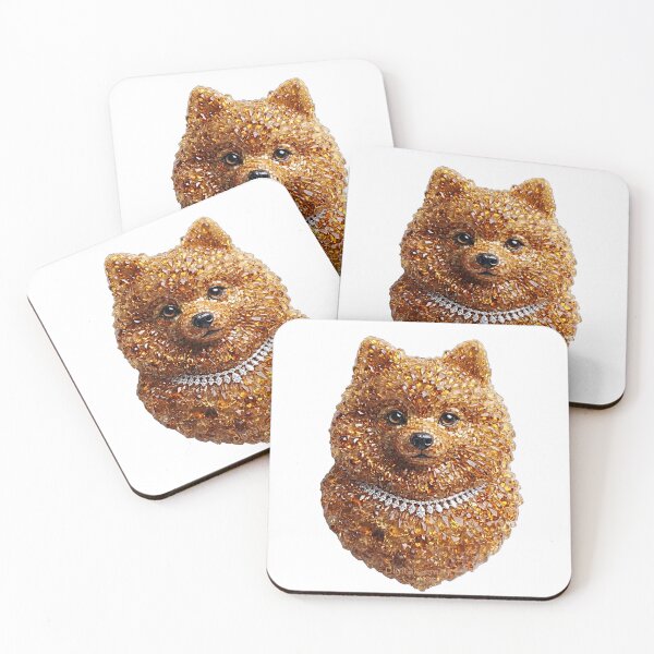 Item preview, Luxury Pomeranian Crystal Mosaic with Diamonds    designed and sold by DigitalGemArt.