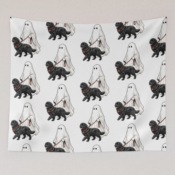 Item preview, Newfoundland Ghost Walking Dog Halloween Spooky Dog Mom Cute Newfie Fall Humor designed and sold by raedattia.
