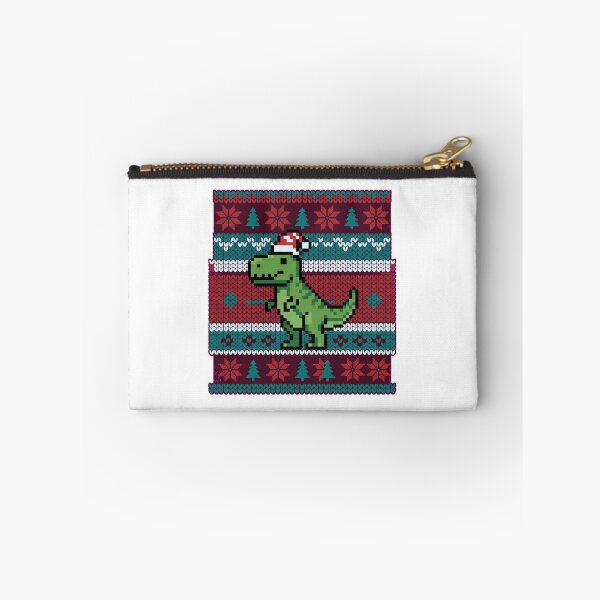 Item preview, Retro Pixel T-Rex Ugly Sweater Pattern Holiday Hoodie Design designed and sold by AmadeusModern.