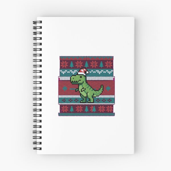 Item preview, Retro Pixel T-Rex Ugly Sweater Pattern Holiday Hoodie Design designed and sold by AmadeusModern.