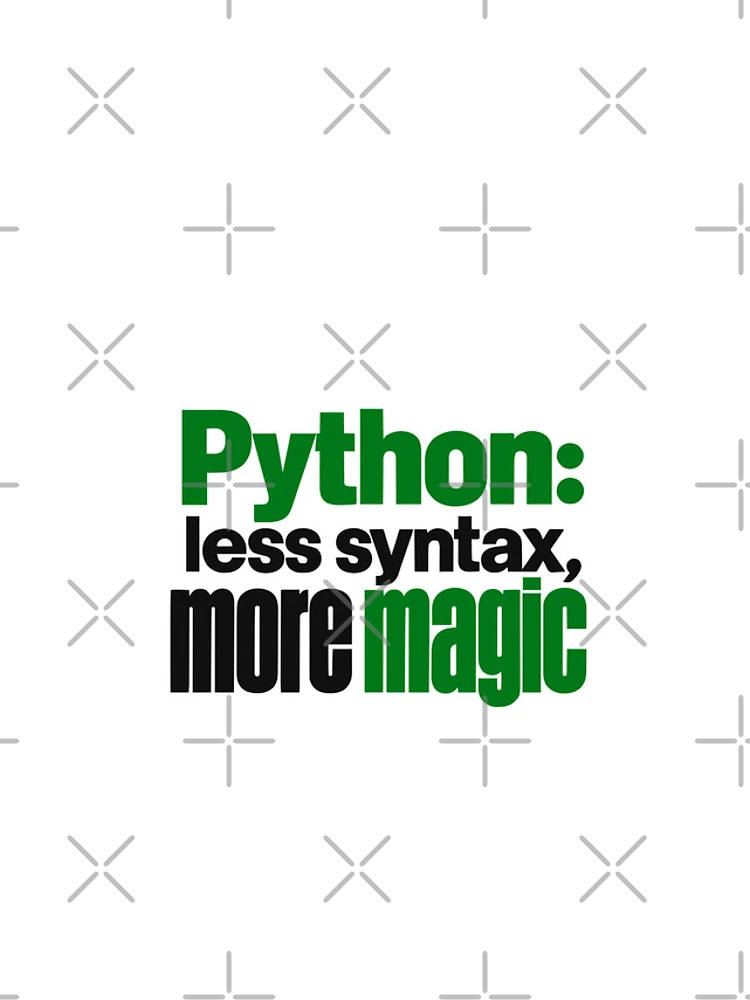 Thumbnail 4 of 4, iPhone Case, Python Less Syntax More Magic Funny Programmer Typography designed and sold by ThreadQuirk.
