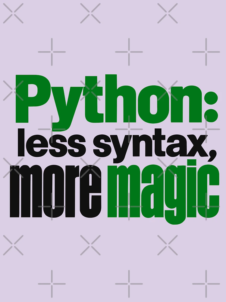 Thumbnail 6 of 6, Vintage Wash T-Shirt, Python Less Syntax More Magic Funny Programmer Typography designed and sold by ThreadQuirk.
