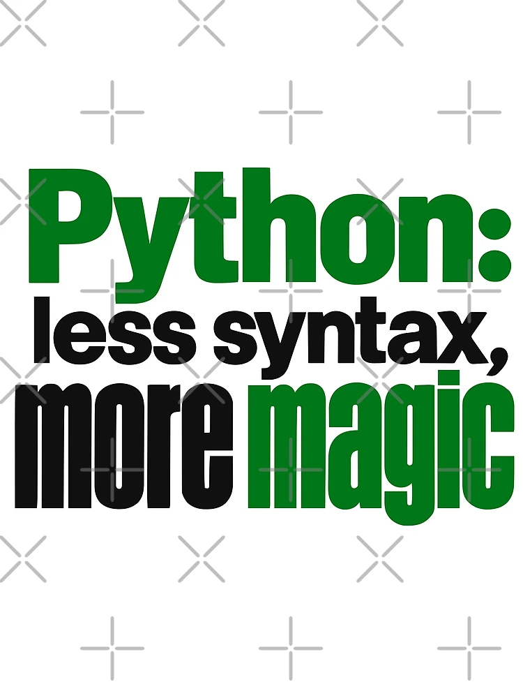 Thumbnail 3 of 3, Scarf, Python Less Syntax More Magic Funny Programmer Typography designed and sold by ThreadQuirk.