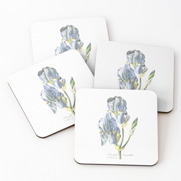 Item preview, Redouté Blue Iris botanical illustration designed and sold by Anne Londez Studio.