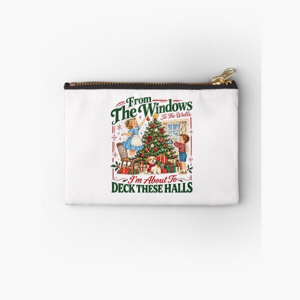 Item preview, From The Windows To The Walls, I'm About To Deck These Halls Christmas Funny Vintage Meme designed and sold by ChezasInspira.