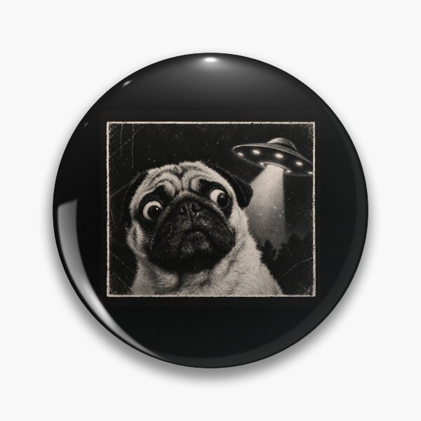 Item preview, Pug UFO Selfie designed and sold by Ajahakodoma.