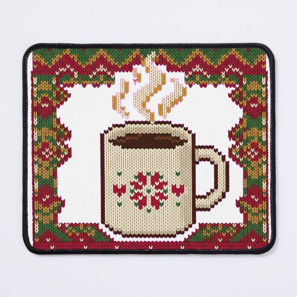 Item preview, Faux Knit Coffee Mug Vintage Pattern Festive Holiday Mug Graphic designed and sold by AmadeusModern.