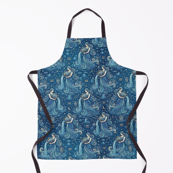 Item preview, Aquarius Water Bearer Pattern - Celestial Zodiac Design designed and sold by Lucid Dream Pixel.