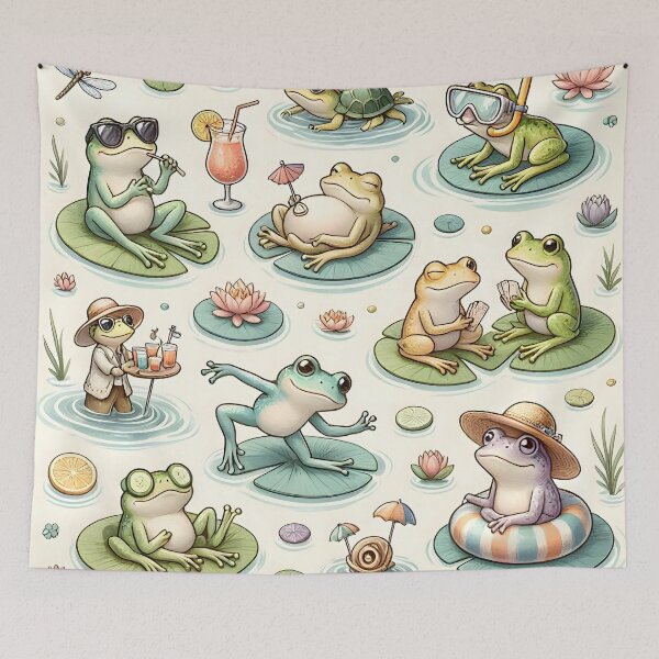 Item preview, Cute Summer Frog Life designed and sold by Sybille-Yates.