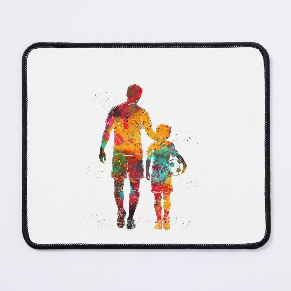 Item preview, Soccer Dad and Son Watercolor Art designed and sold by Liededrom..