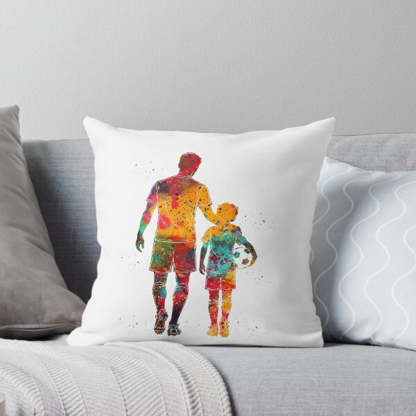 Item preview, Soccer Dad and Son Watercolor Art designed and sold by Liededrom..
