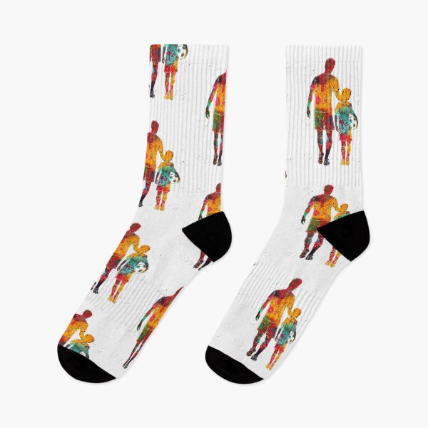 Item preview, Soccer Dad and Son Watercolor Art designed and sold by Liededrom..
