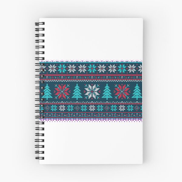 Item preview, Symmetrical Retro Snowflake Faux Sweater Pattern Print designed and sold by AmadeusModern.