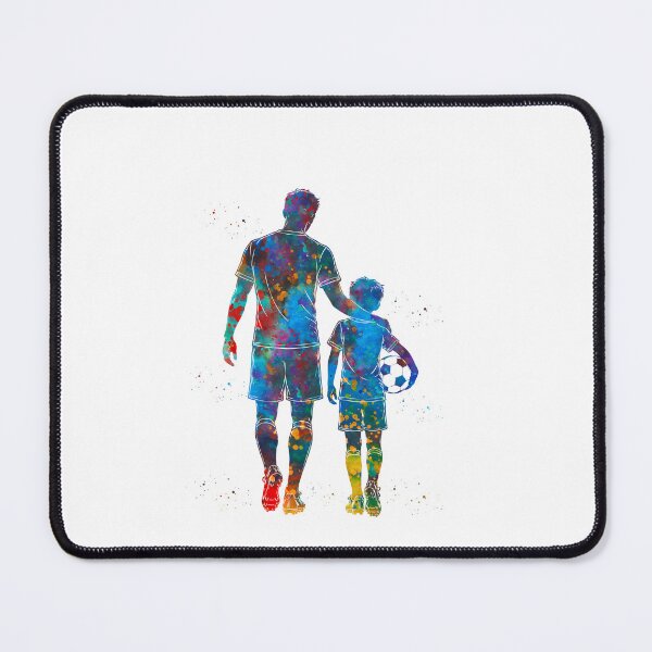 Item preview, Soccer Dad and Son Watercolor Art designed and sold by Liededrom..