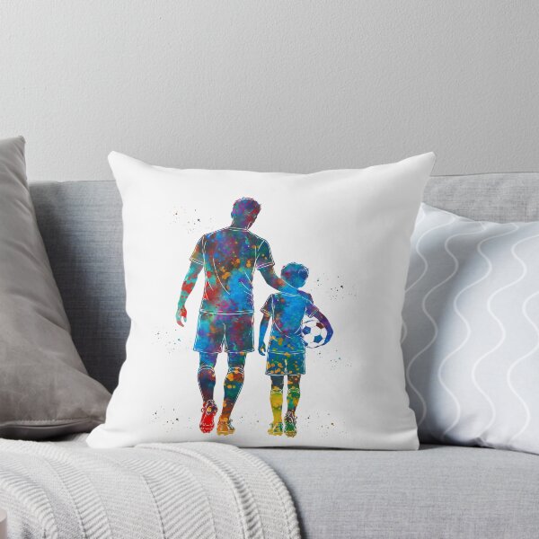 Item preview, Soccer Dad and Son Watercolor Art designed and sold by Liededrom..