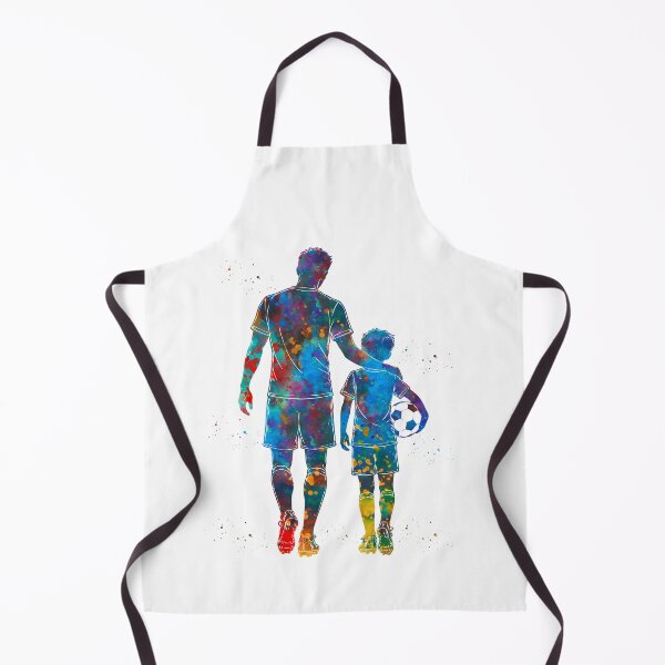 Item preview, Soccer Dad and Son Watercolor Art designed and sold by Liededrom..
