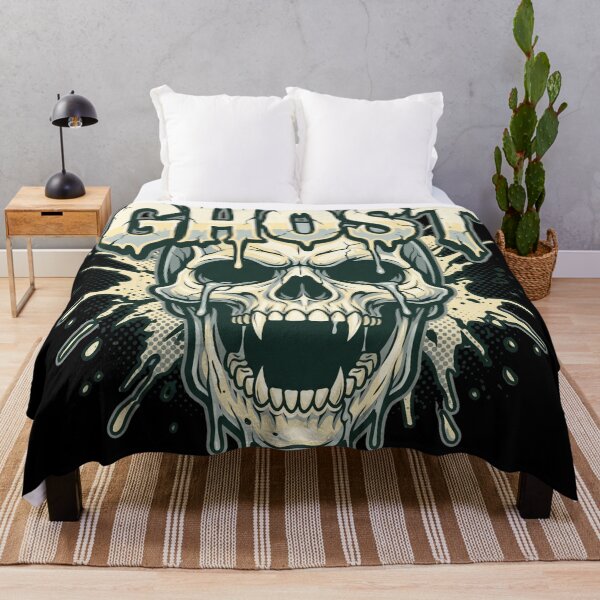 Item preview, Ghost Goth Punk Skull Decay Graffiti Art designed and sold by MarCinu Art.