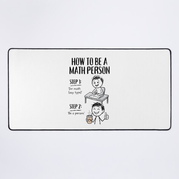 Item preview, How To Be A Math Person - Funny Math Stick Figure  designed and sold by CutieGalore.