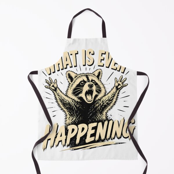 Item preview, What Is Even Happening Raccoon Funny Meme designed and sold by Maladies.
