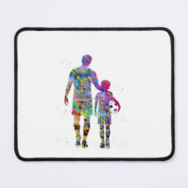 Item preview, Soccer Dad and Son Watercolor Art designed and sold by Liededrom..