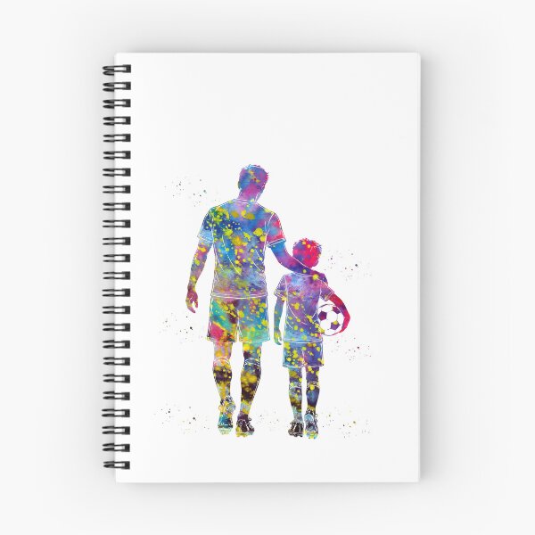 Item preview, Soccer Dad and Son Watercolor Art designed and sold by Liededrom..