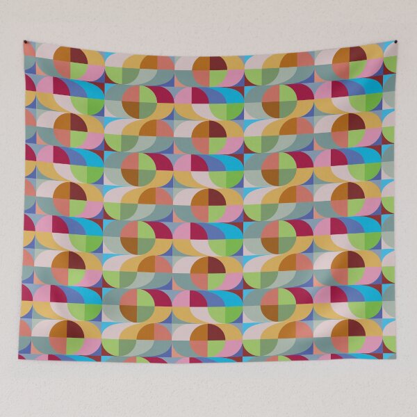 Item preview, Seventies colourful retro pattern  designed and sold by ChimaHome.