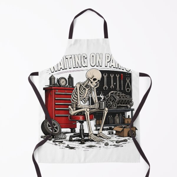 Item preview, Waiting On Parts Skeleton Mechanic Humor designed and sold by Maladies.