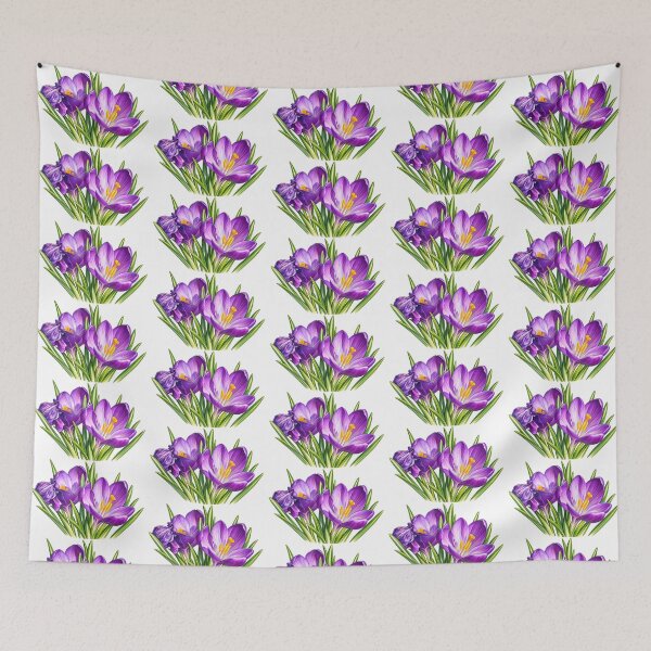 Item preview, Pretty purple flower and green leaves photo art designed and sold by naturematters.