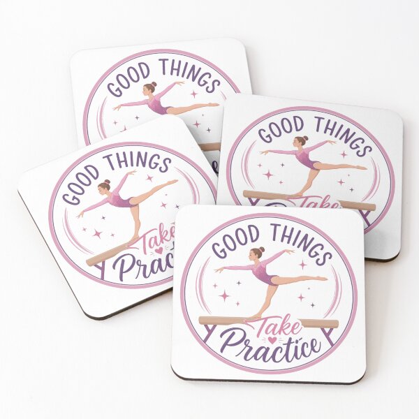 Item preview, Good Things Take Practice Artistic Gymnastics designed and sold by FlipGymnastics.