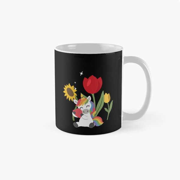 Item preview, Unicorn Flowers Children's Fairy Tale Fantasy Heart designed and sold by Sir-Freaky.