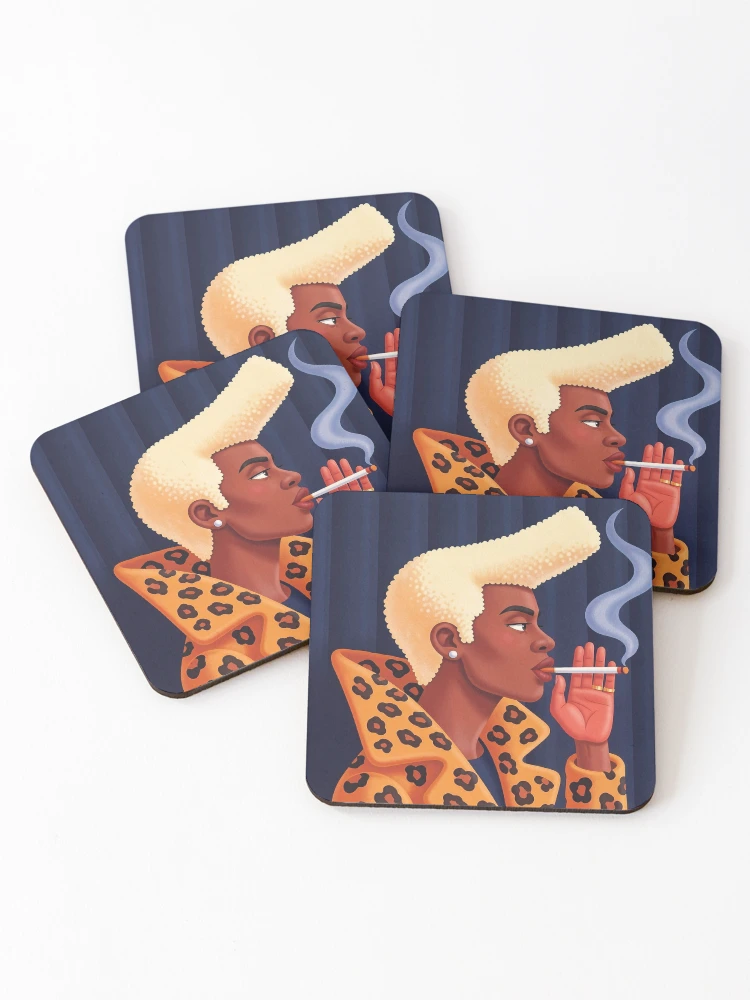 Thumbnail 1 of 5, Coasters (Set of 4), Ruby Rhod designed and sold by WhoNeedsEnemies.