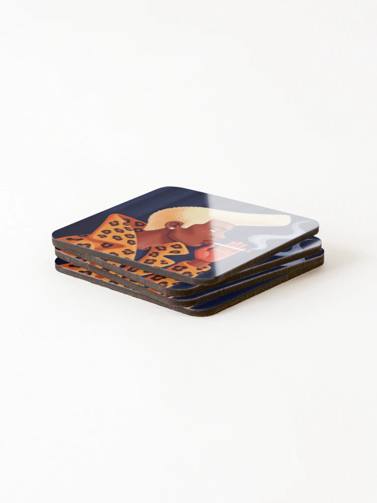 Thumbnail 4 of 5, Coasters (Set of 4), Ruby Rhod designed and sold by WhoNeedsEnemies.