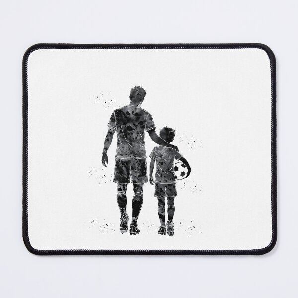 Item preview, Soccer Dad and Son Watercolor Art designed and sold by Liededrom..