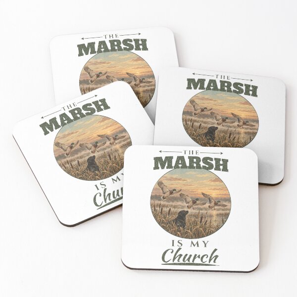 Item preview, Duck Hunter Gift The Marsh Is My Church Duck Hunting Lab designed and sold by Worn & Witty.