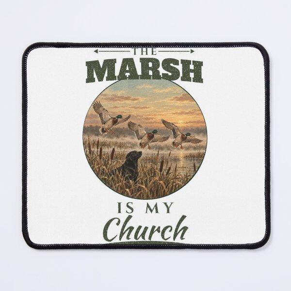 Item preview, Duck Hunter Gift The Marsh Is My Church Duck Hunting Lab designed and sold by Worn & Witty.