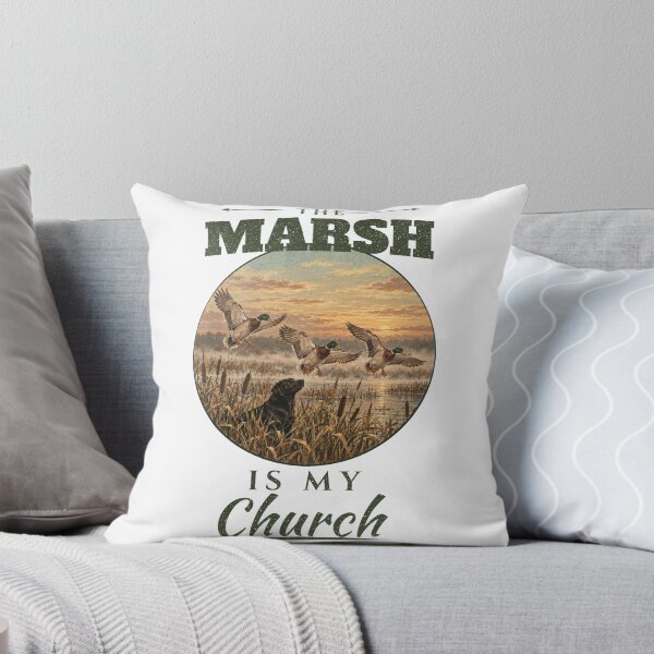 Item preview, Duck Hunter Gift The Marsh Is My Church Duck Hunting Lab designed and sold by Worn & Witty.