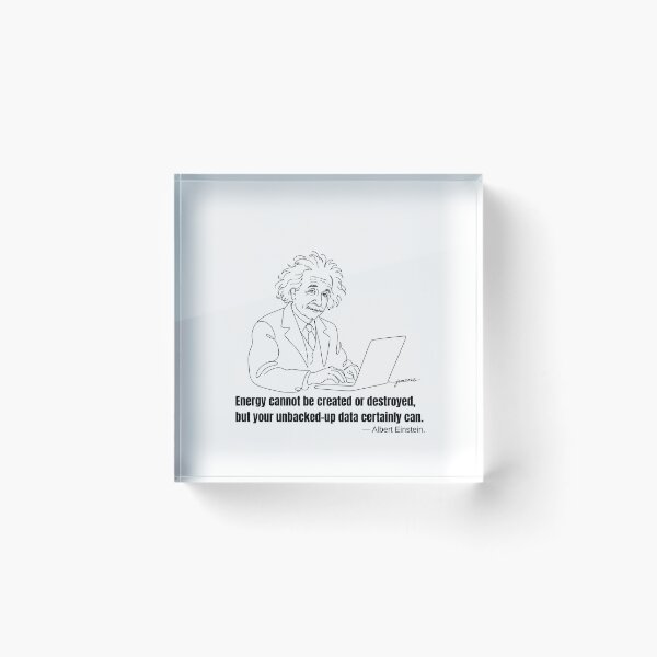 Item preview, Einstein Energy Data Loss Tech Humor designed and sold by PaveyBooks.