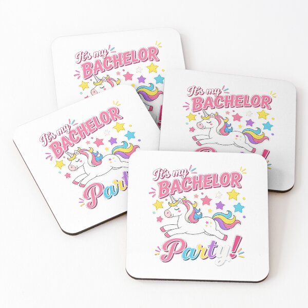 Item preview, It's My Bachelor Party Unicorn Stars Tee designed and sold by Maladies.