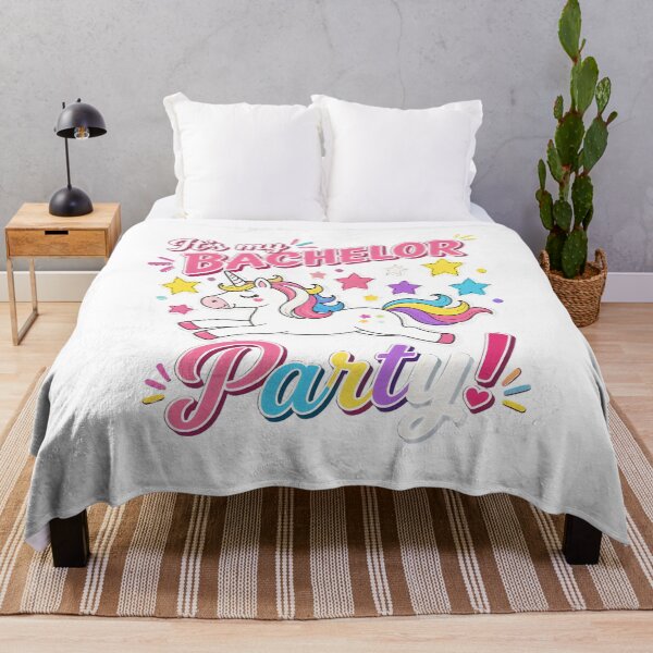 Item preview, It's My Bachelor Party Unicorn Stars Tee designed and sold by Maladies.