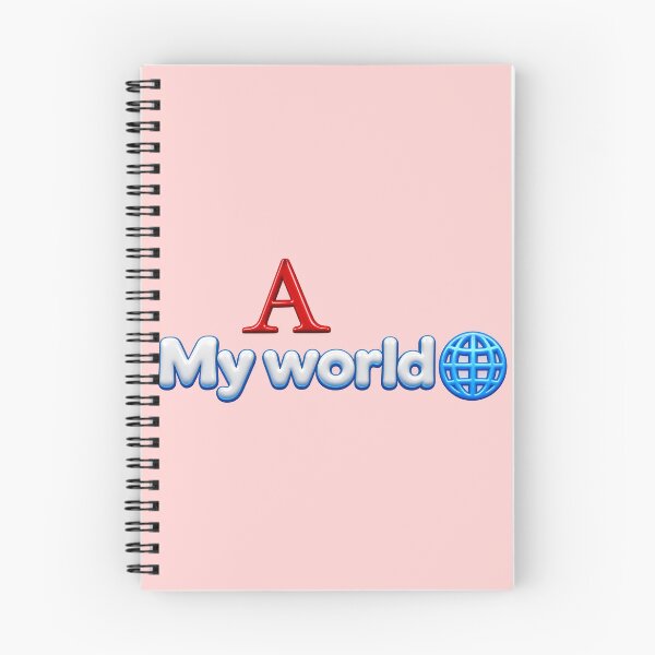 Item preview, My World A - Cute 3D Bubble Letter A Initial Love Gift designed and sold by Sketch drawing life .