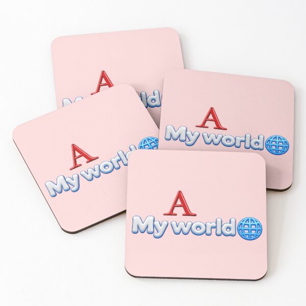 Item preview, My World A - Cute 3D Bubble Letter A Initial Love Gift designed and sold by Sketch drawing life .