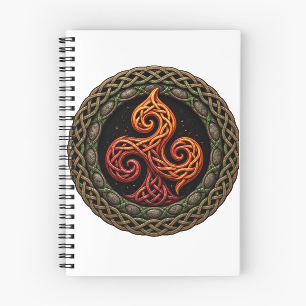Item preview, Triskele Flame Celtic Knot designed and sold by Freckled-Monkey.