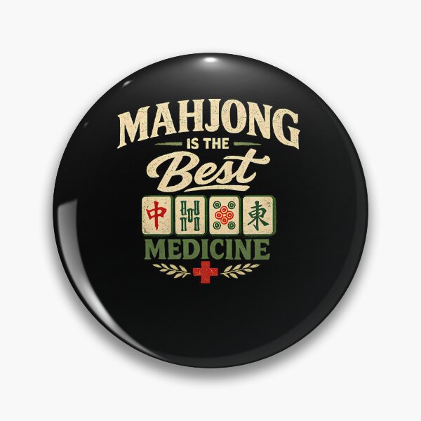 Item preview, Mahjong Is The Best Medicine Vintage Distressed designed and sold by OddityVault.