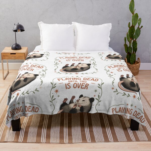 Item preview, Playing Dead Until This Is Over – Funny Opossum Introvert Humor designed and sold by CutieGalore.