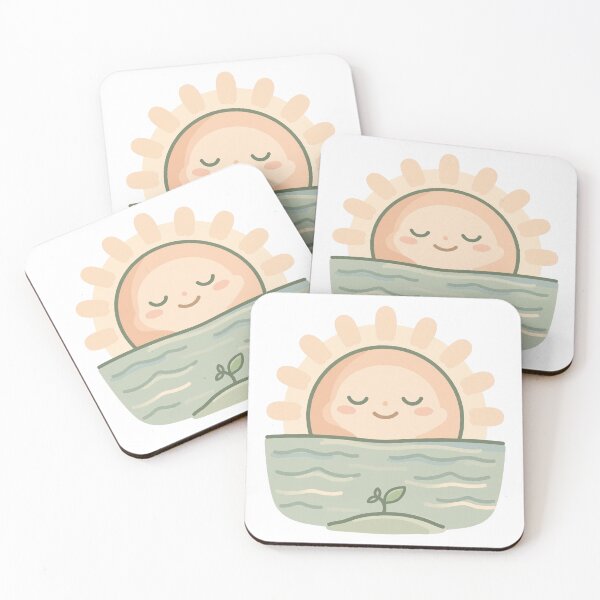 Item preview, Calm Sunrise Self Care Sticker designed and sold by Wild Shades.