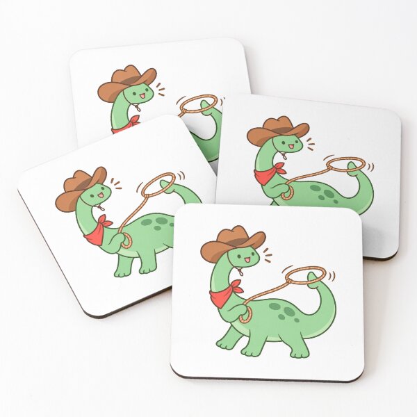 Item preview, Dinosaur Cowboy Dino with Lasso designed and sold by WeirdlyMild.